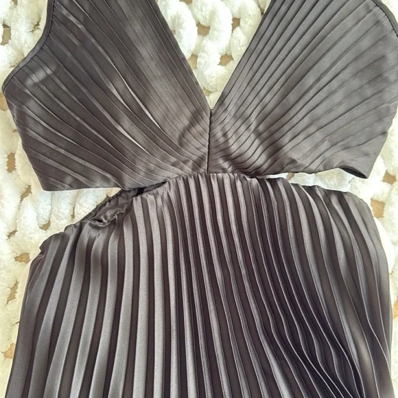 Abercrombie & Fitch Pleated Dress Black Size M - Picture 6 of 6